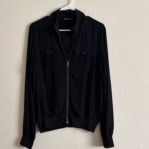 James Perse Women’s Bomber Black Jacket Sz 2